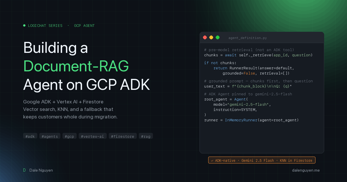 Building a Document-RAG Agent on GCP's Agent Development Kit (ADK)