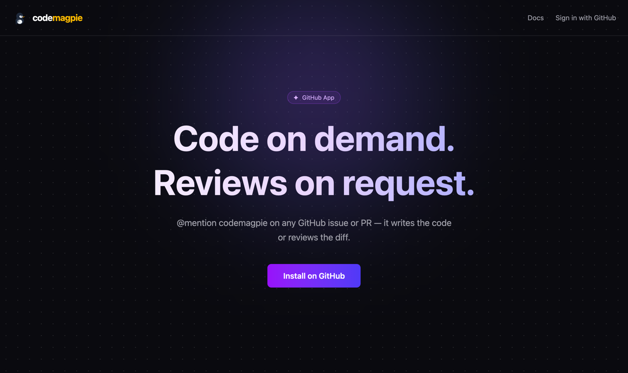 CodeMagpie (AI Coding Agent)