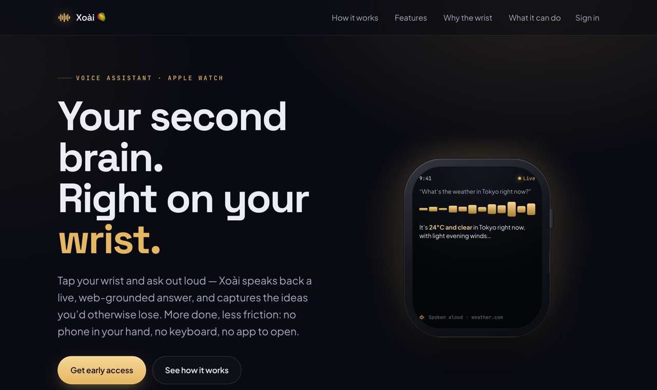 Xoài (Voice Assistant for Apple Watch)